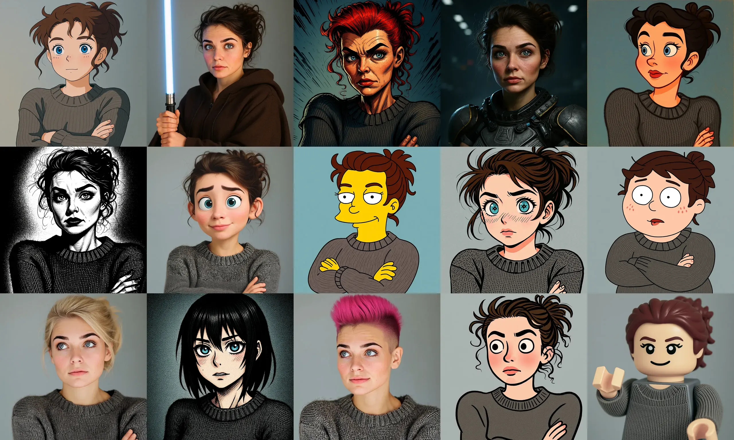 Grid of images