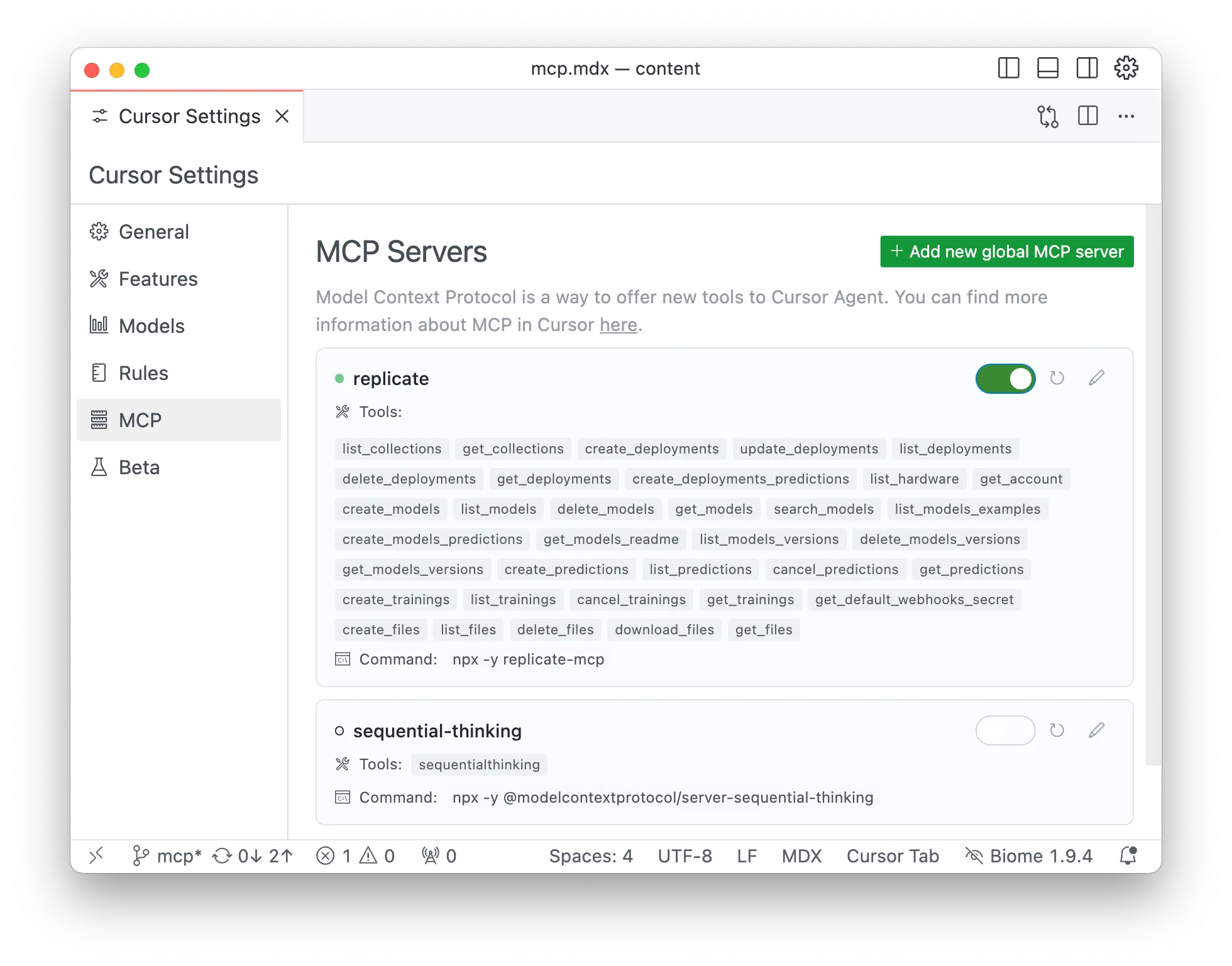 Cursor MCP