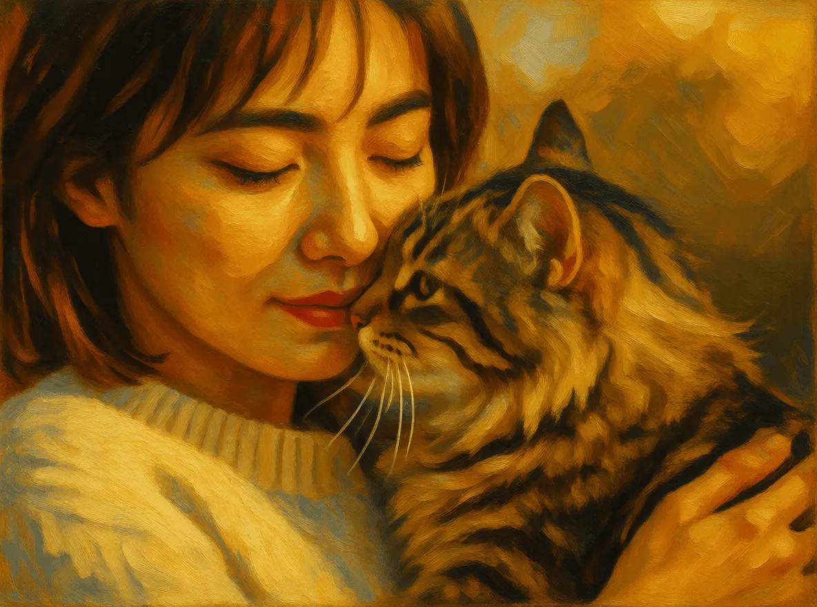 Qwen oil painting style transfer result