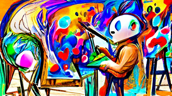 Using artists as an example, when anyone can create amazing art, there will be incredible upside for humanity, but downside for most individual artists..., Pixray