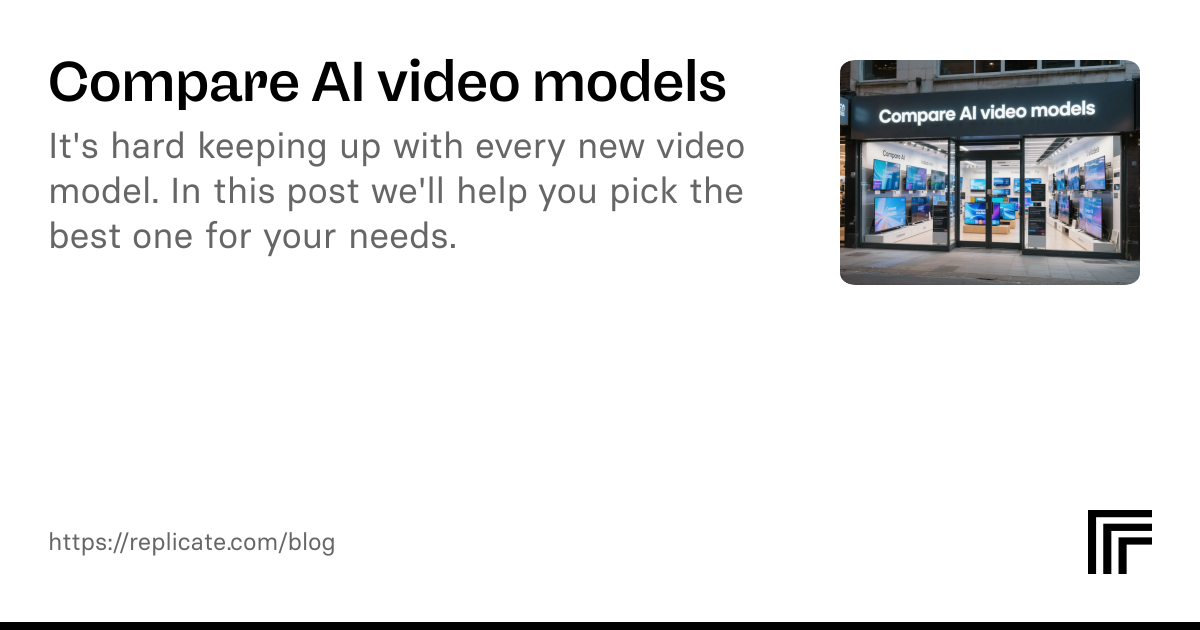 Compare AI video models