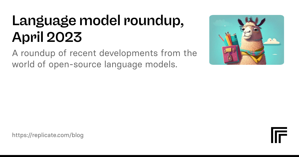 Language model roundup, April 2023