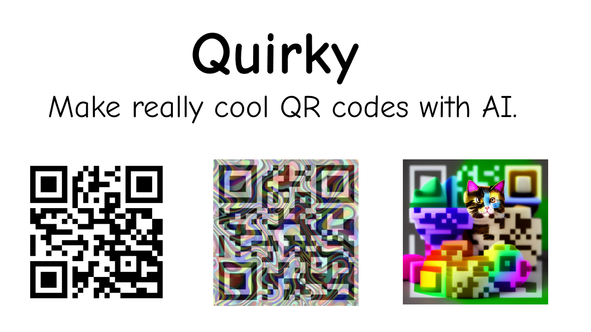 Quirky - Create QR codes with Stable diffusion. 